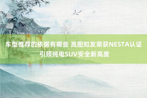 车型推荐的依据有哪些 岚图知友荣获NESTA认证 引颈纯电SUV安全新高度